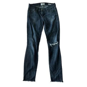 Frame Denim Le Skinny De Jeanne Distressed Medium Wash‎ Jeans Size 27